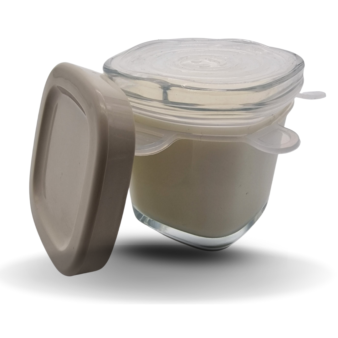 Lot de 12 couvercles en silicone transparent pour pots de yaourt pour la yaourtière Seb Multidélices