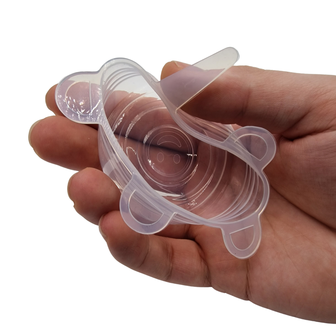 Lot de 12 couvercles en silicone transparent pour pots de yaourt pour la yaourtière Seb Multidélices
