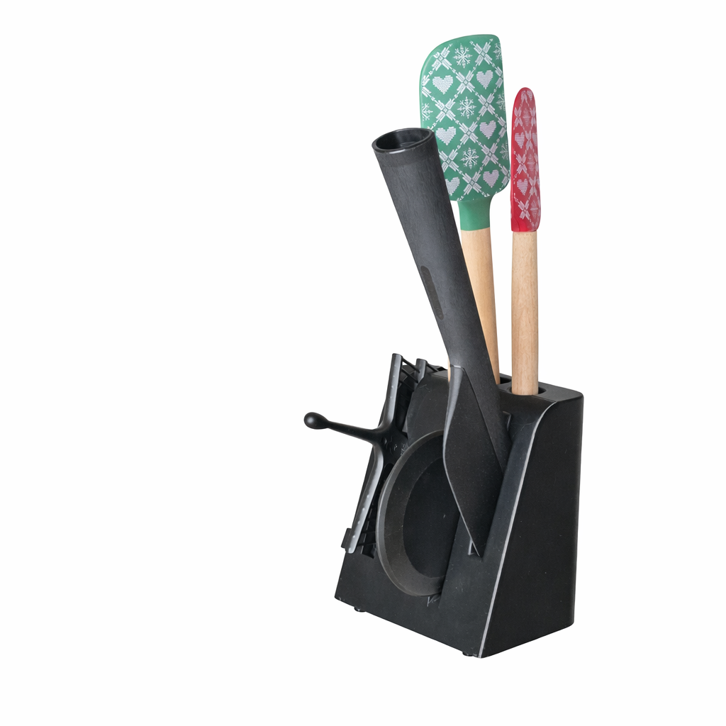 Rangement Accessoires Thermomix TM7 - Support Organiseur Bouchon Fouet Spatule - Porte-Ustensiles 2 Cuillères - Made in France TM7