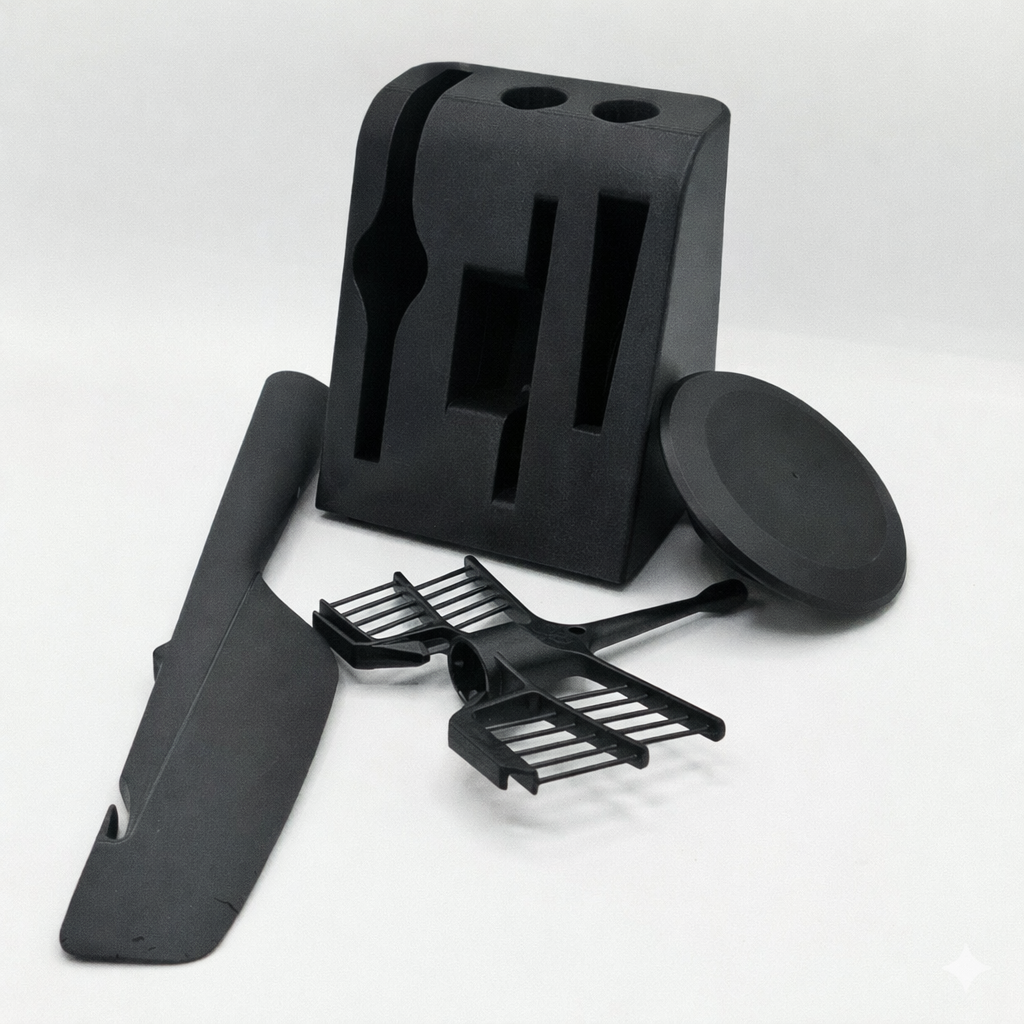 Rangement Accessoires Thermomix TM7 - Support Organiseur Bouchon Fouet Spatule - Porte-Ustensiles 2 Cuillères - Made in France TM7