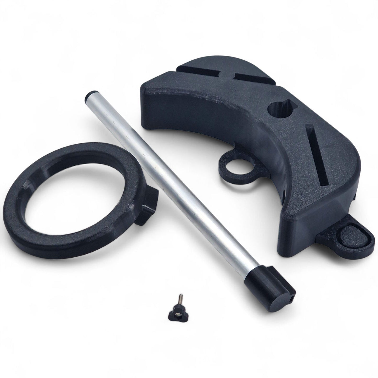 Station de Travail Thermomix TM7 Noir | Support Couvercle + Rangement Fouet Spatule Bouchon | Organisation Cuisine | Made in France